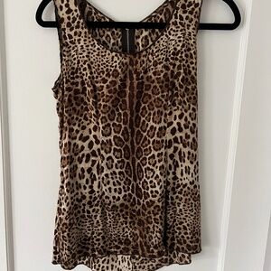 Dolce  Gabbana Silk Leopard top